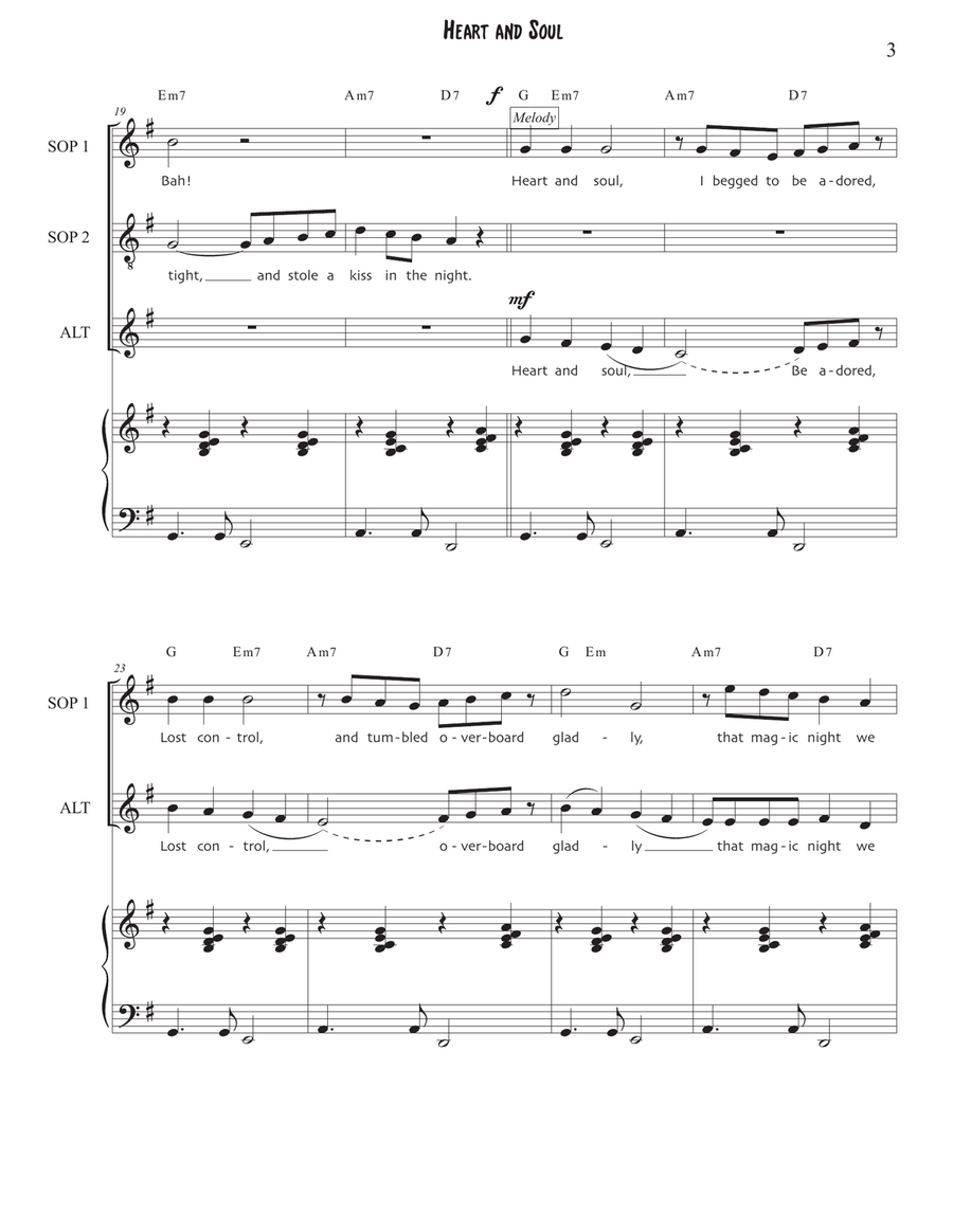 Heart and Soul Heart and Soul SSA scores gallery preview page 3