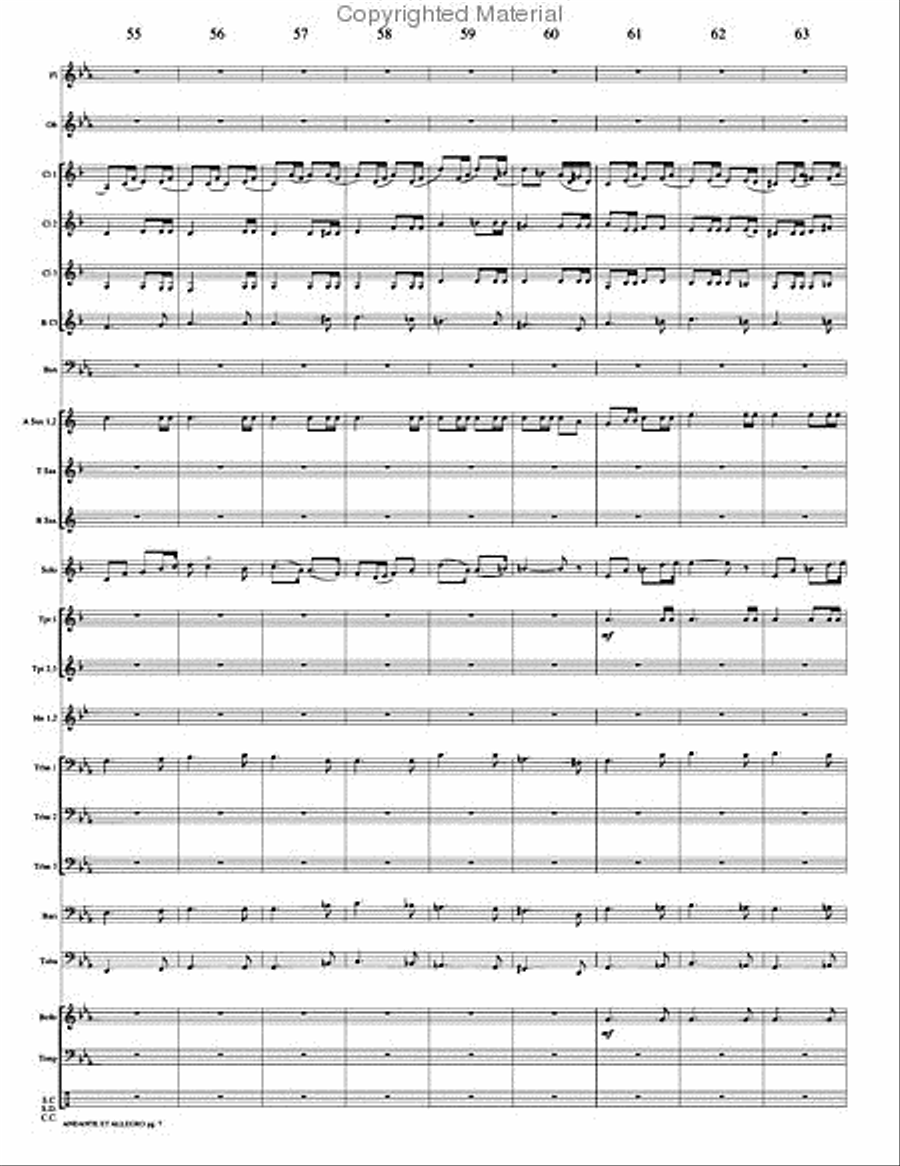 Andante et Allegro Andante et Allegro Concert Band scores gallery preview page 10