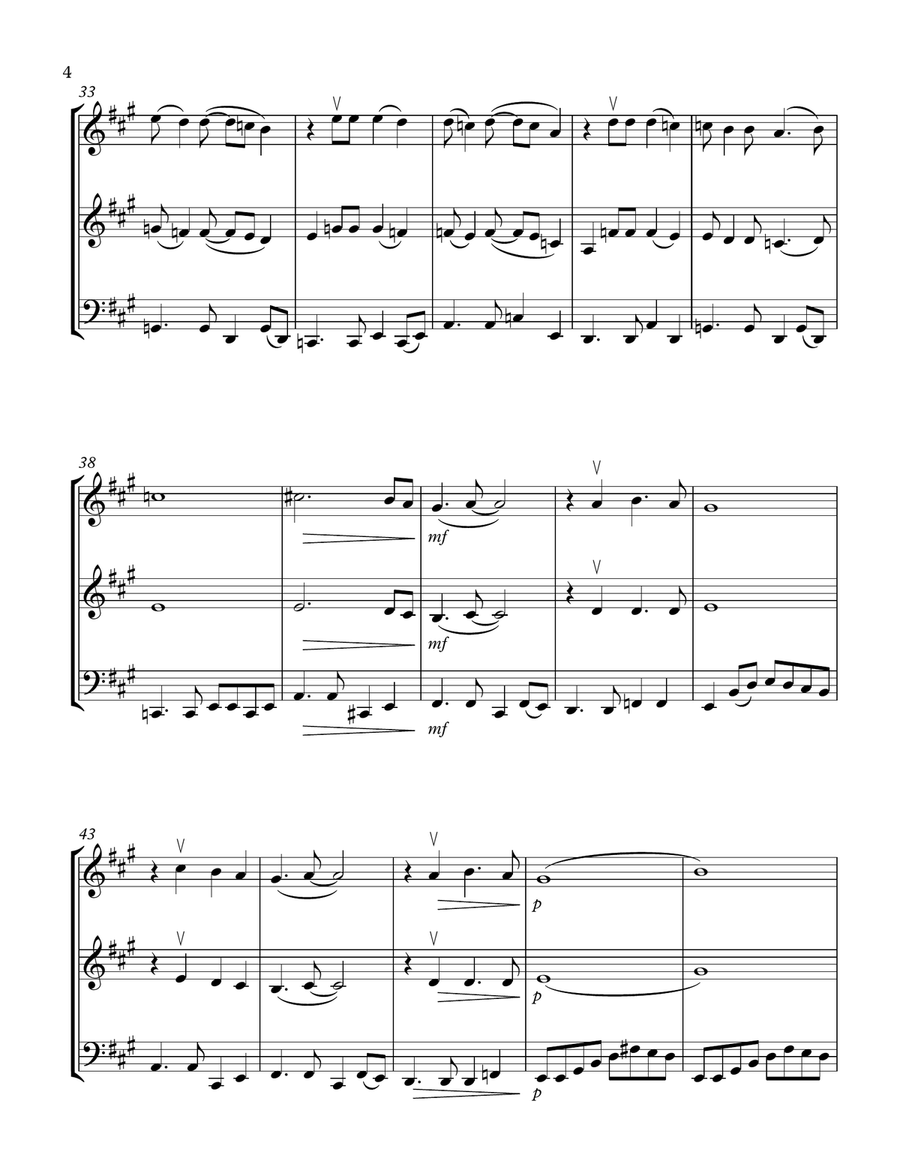 Oh, Pretty Woman String Trio scores gallery preview page 4