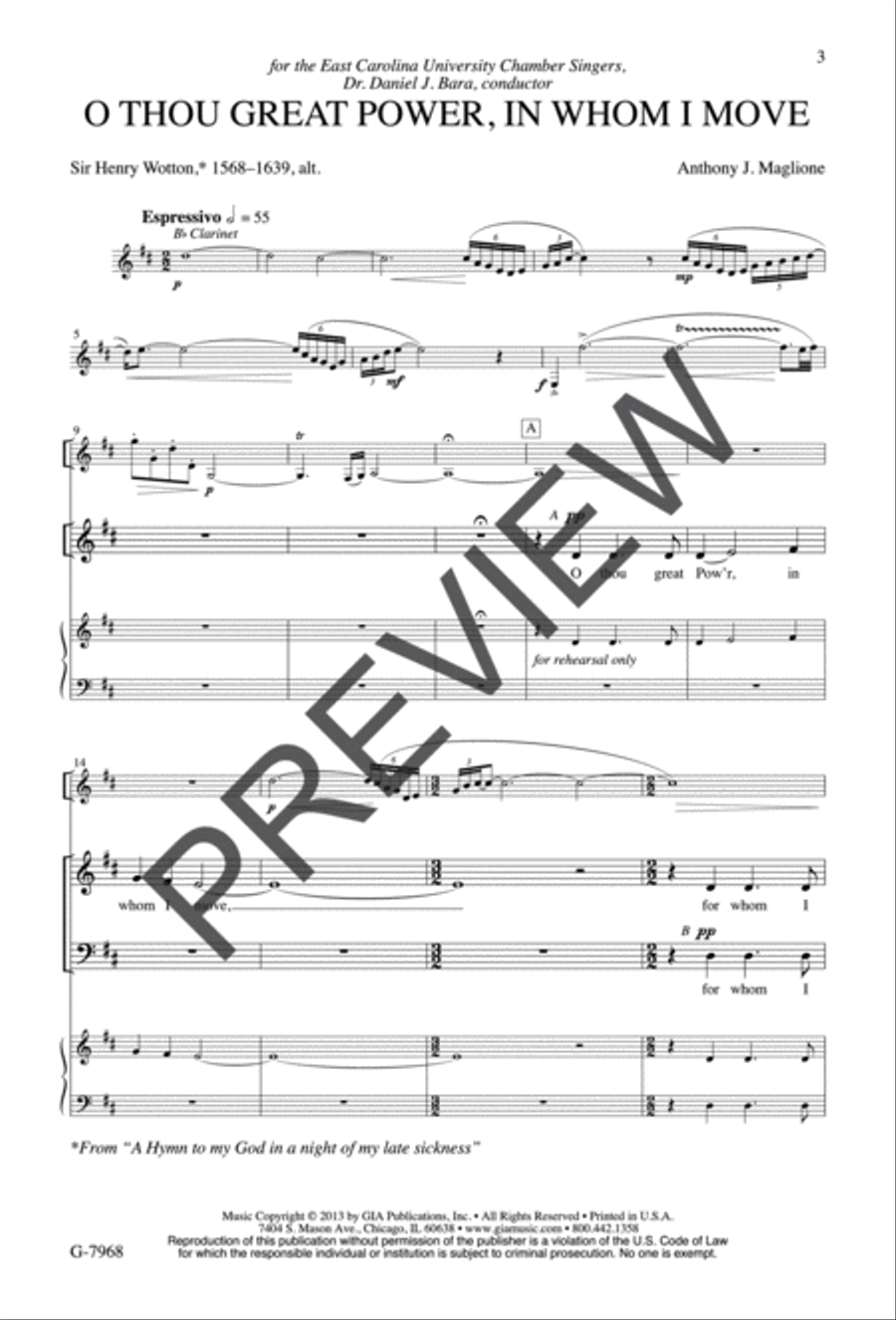 O Thou Great Power, in Whom I Move Divisi scores gallery preview page 2