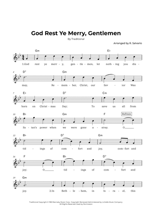 God Rest Ye Merry, Gentlemen (Key of G minor)