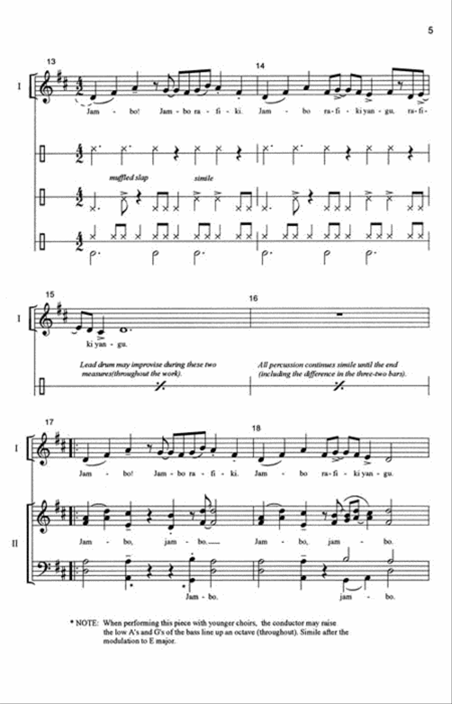African Processional 4-Part scores gallery preview page 4
