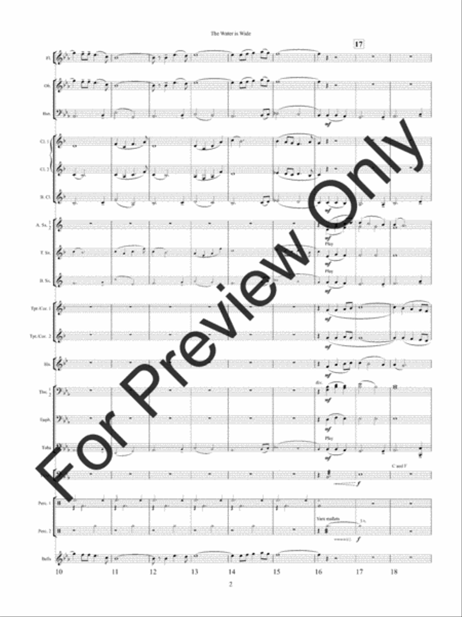 The Water Is Wide The Water Is Wide Concert Band scores gallery preview page 5