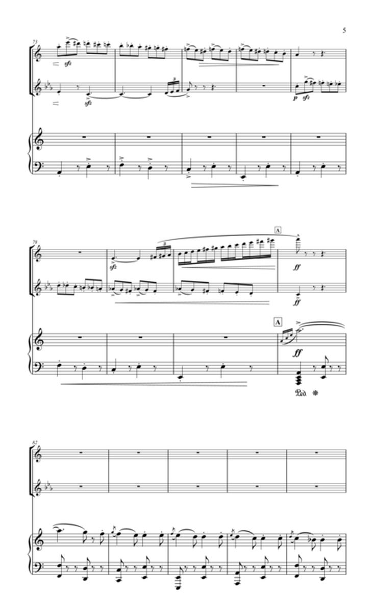 Saint Saens Tarantella for flute, clarinet & piano image number null