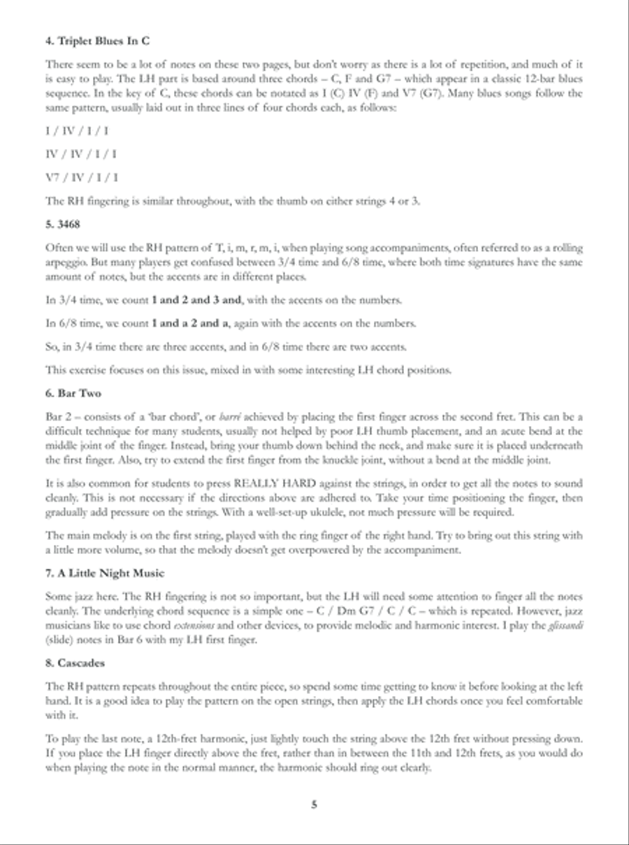 20 Easy Fingerstyle Studies For Ukulele Ukulele scores gallery preview page 6