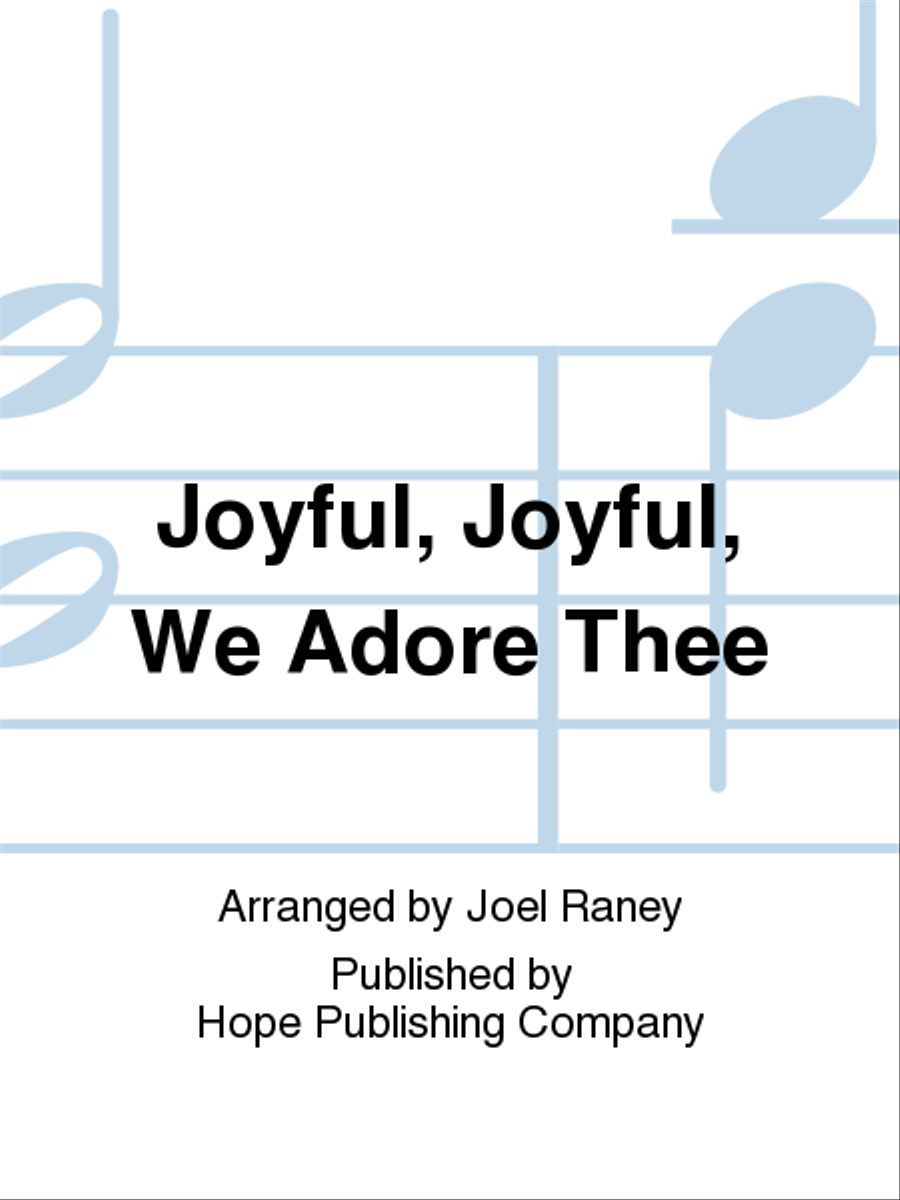 Joyful, Joyful, We Adore Thee 4-Part scores gallery preview page 1