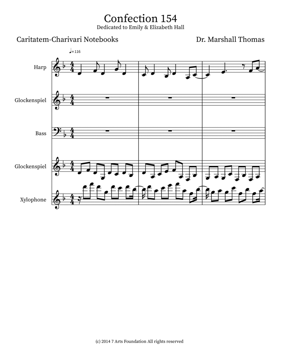 Confection 154 Double Bass scores gallery preview page 1