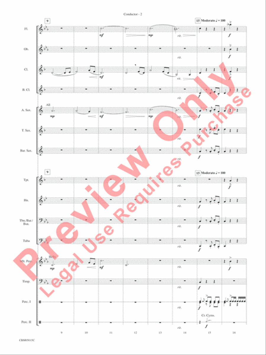 Themes from Star Wars: Episode III Revenge of the Sith Concert Band scores gallery preview page 5