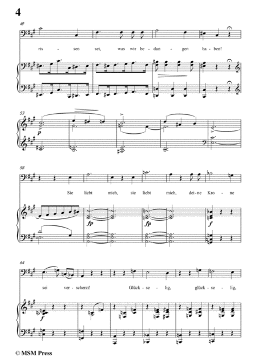 Schubert-Der Kampf,Op.110,in c minor,for Voice&Piano Voice scores gallery preview page 6