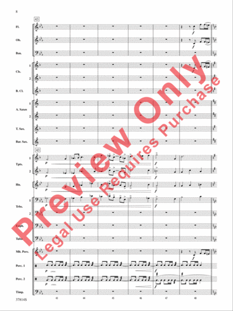Wexford Carol Concert Band scores gallery preview page 9