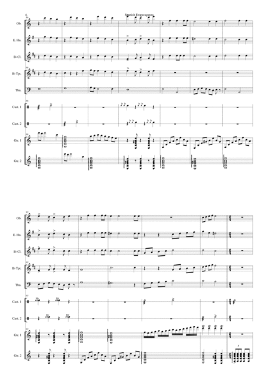 Spanish Extravaganza Large Ensemble scores gallery preview page 6