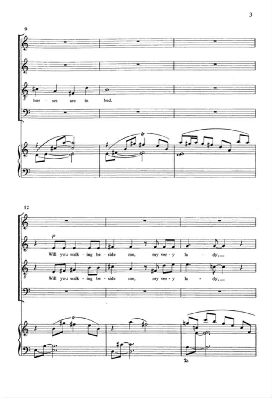 White Horses 4-Part scores gallery preview page 3
