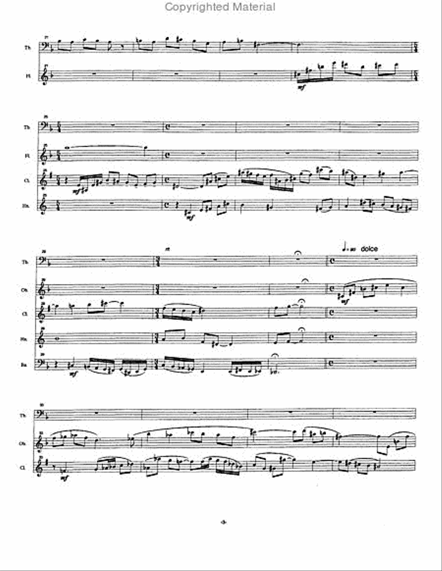 Music Music Woodwind Quintet scores gallery preview page 4