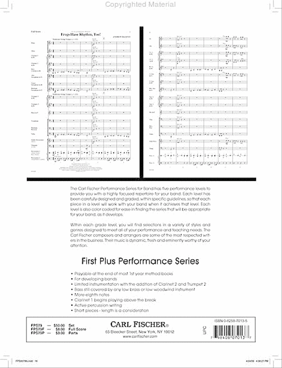 Phantom Echo Concert Band scores gallery preview page 17