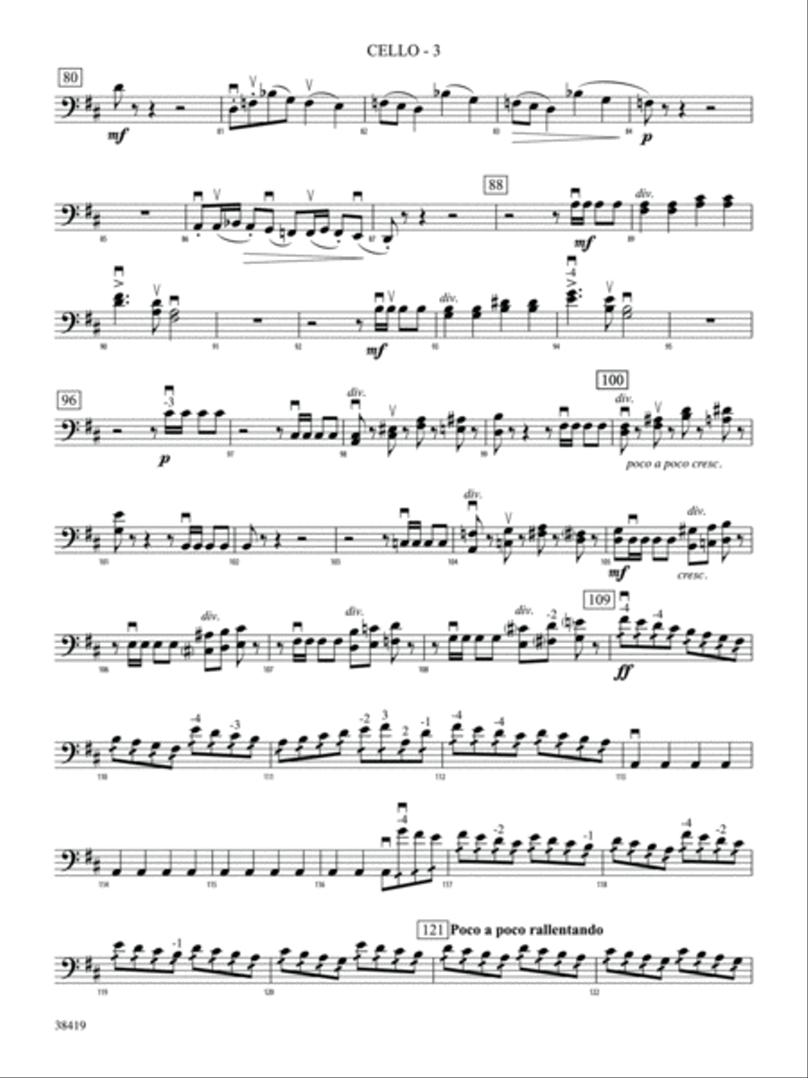 Highlights from the 1812 Overture: Cello String Orchestra scores gallery preview page 3