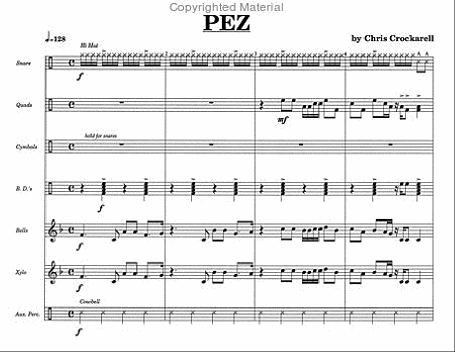 Pez Percussion Ensemble scores gallery preview page 3