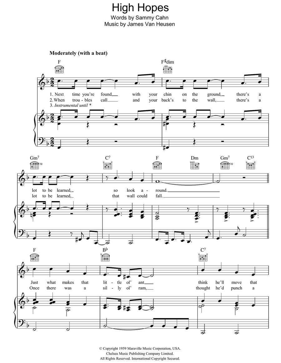 High Hopes High Hopes Guitar scores gallery preview page 1