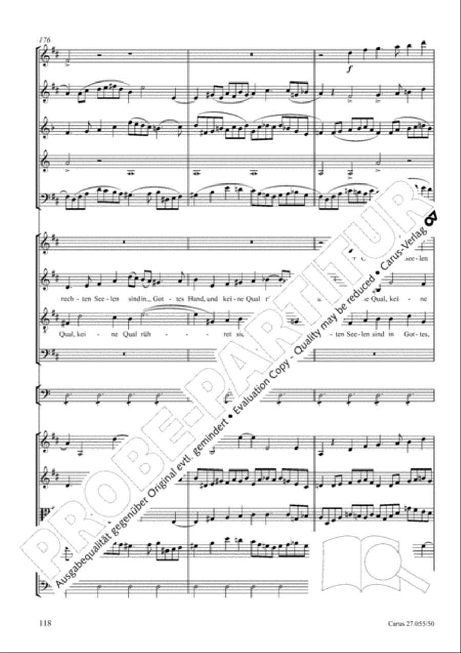 Ein Deutsches Requiem (German Requiem) 4-Part scores gallery preview page 125
