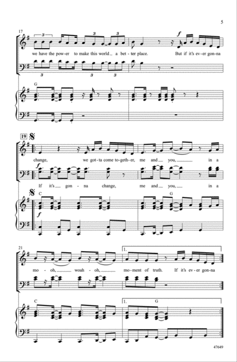 Moment of Truth Choir scores gallery preview page 4