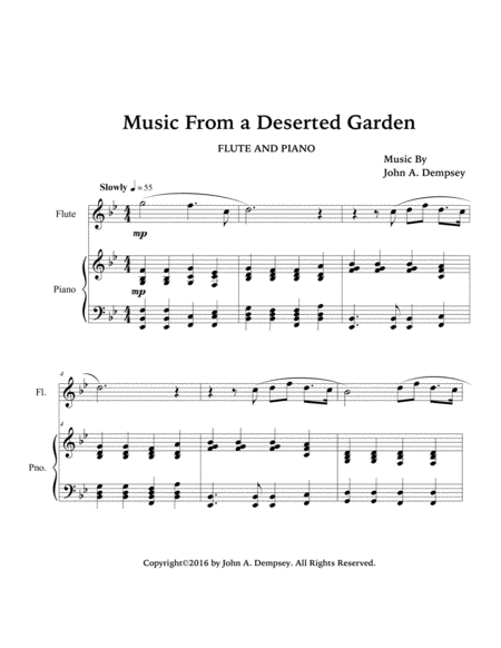 Music From a Deserted Garden (Flute and Piano) image number null