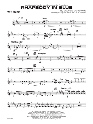 Rhapsody in Blue: 4th B-flat Trumpet