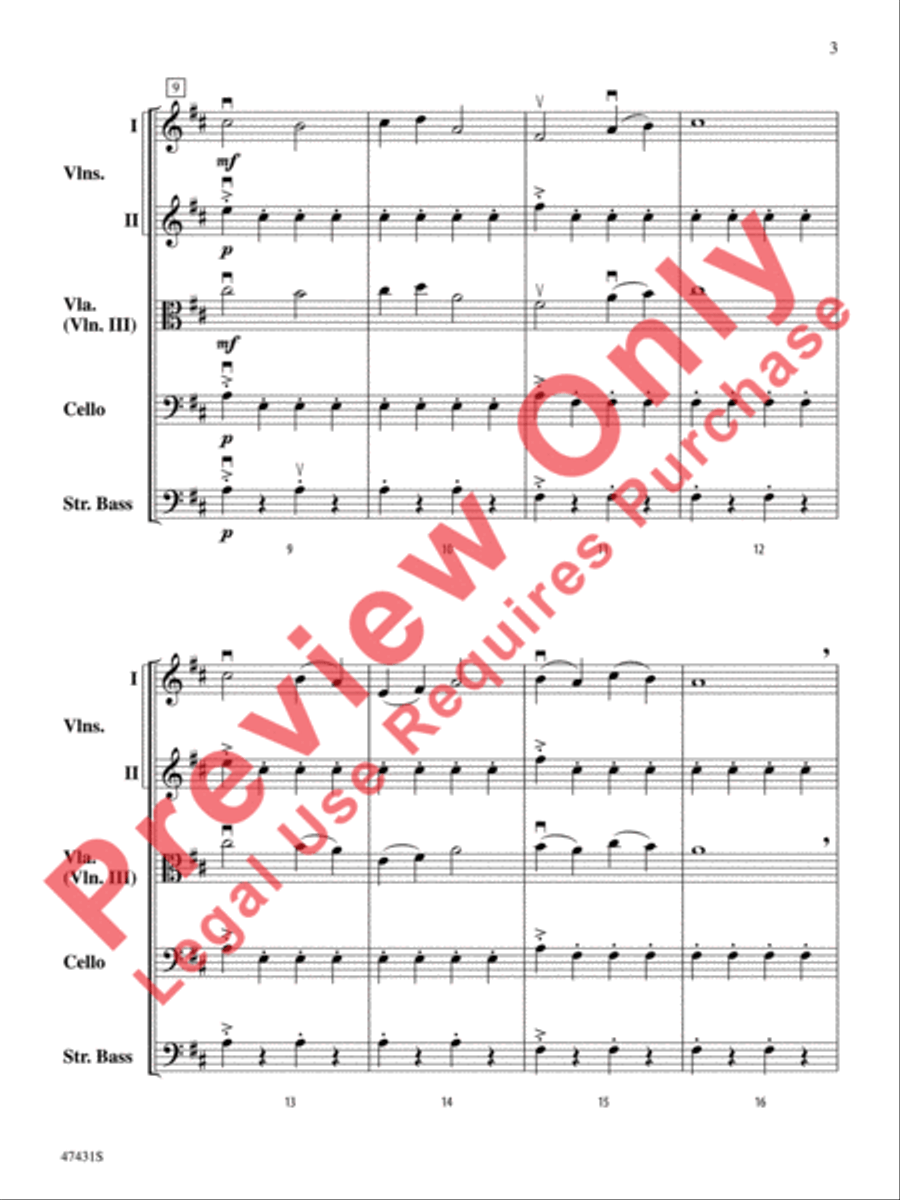 Sunchasers String Orchestra scores gallery preview page 4