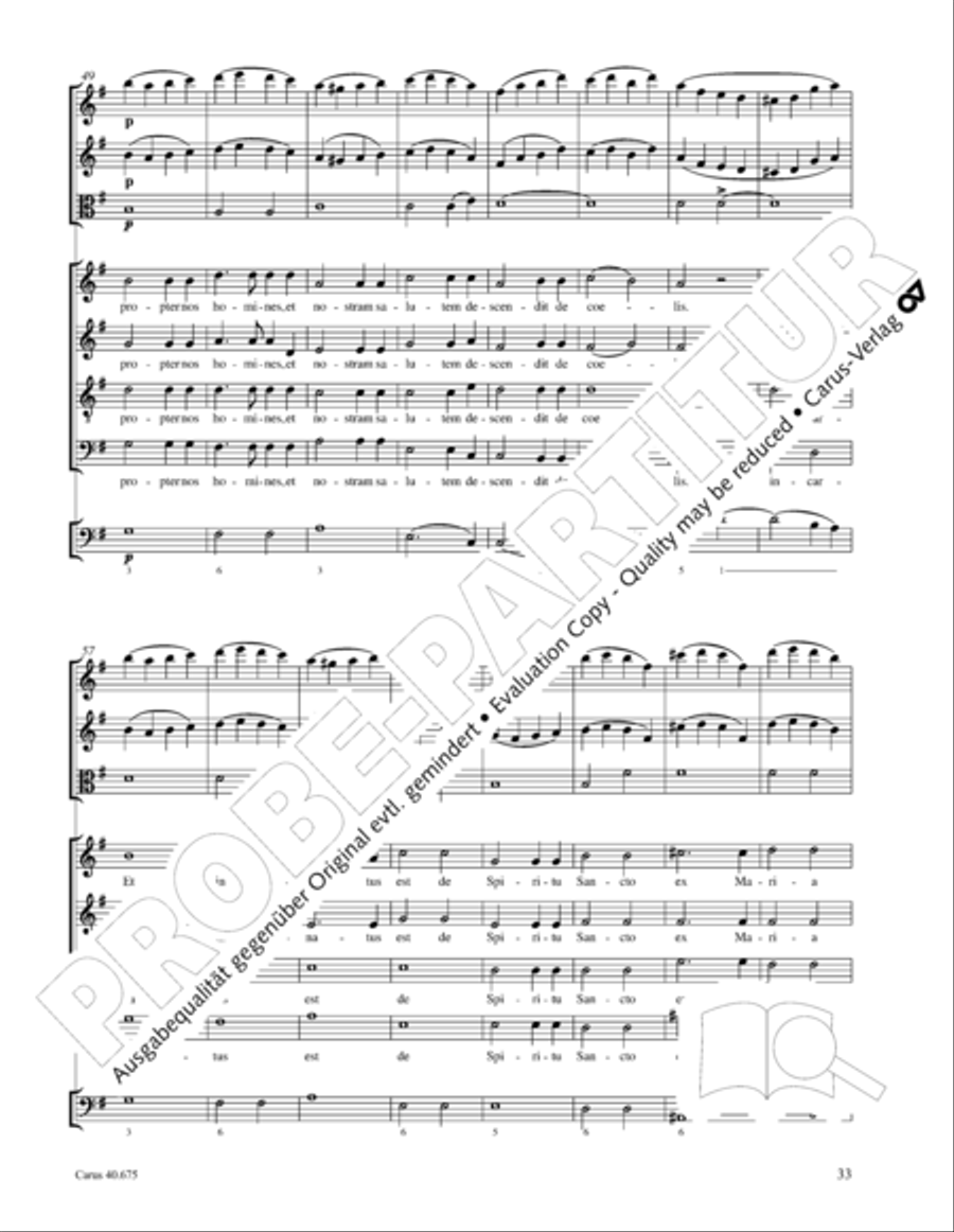 Mass in G Major STB scores gallery preview page 46