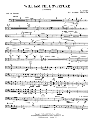 William Tell Overture: Bassoon