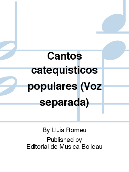 Cantos catequisticos populares (Voz separada)