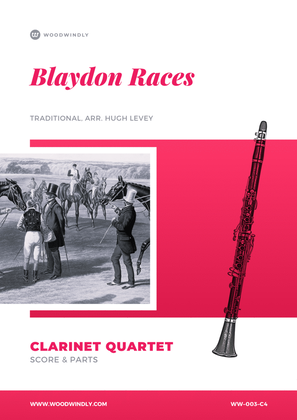 Book cover for Blaydon Races - Geordie Ridley (Traditional) - Clarinet Quartet