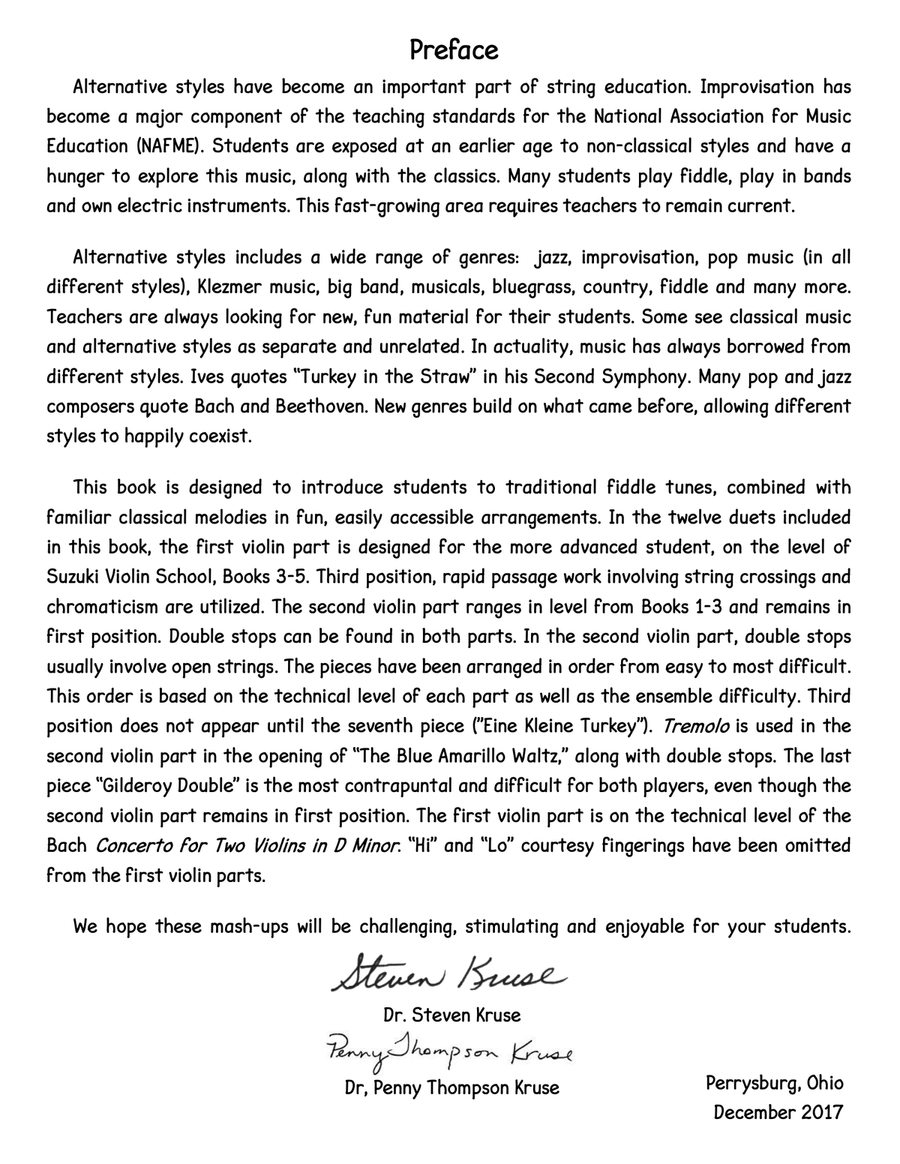 The Cellist Meets the Fiddler: 12 Violin & Cello Duet Mash-Ups of Popular Classical and Fiddle Tunes String Duet scores gallery preview page 3