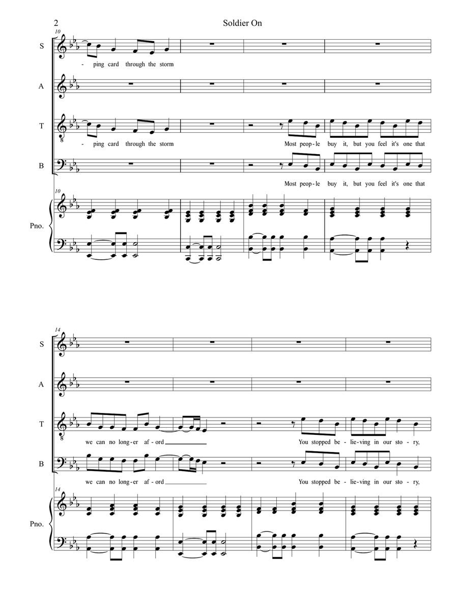 Soldier On 4-Part scores gallery preview page 2