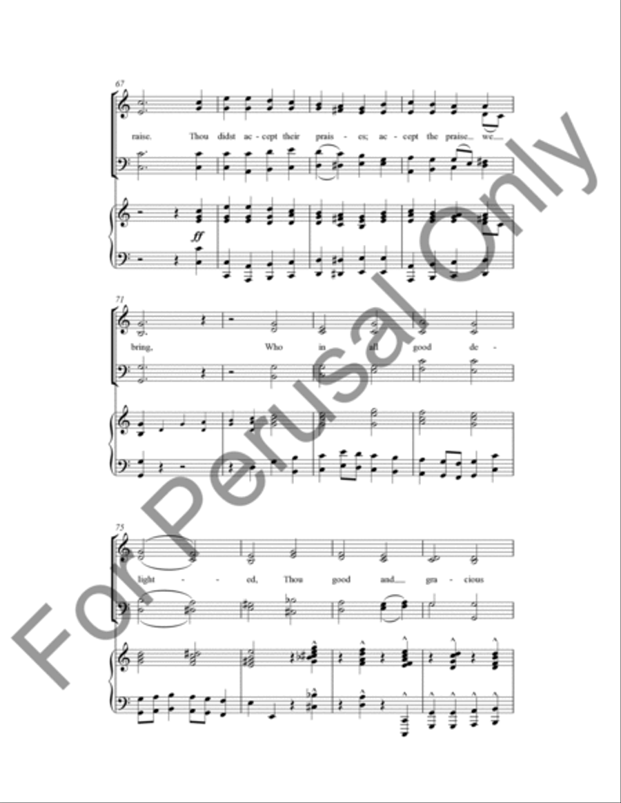 All Glory, Laud and Honor (Choral Score) 4-Part scores gallery preview page 7