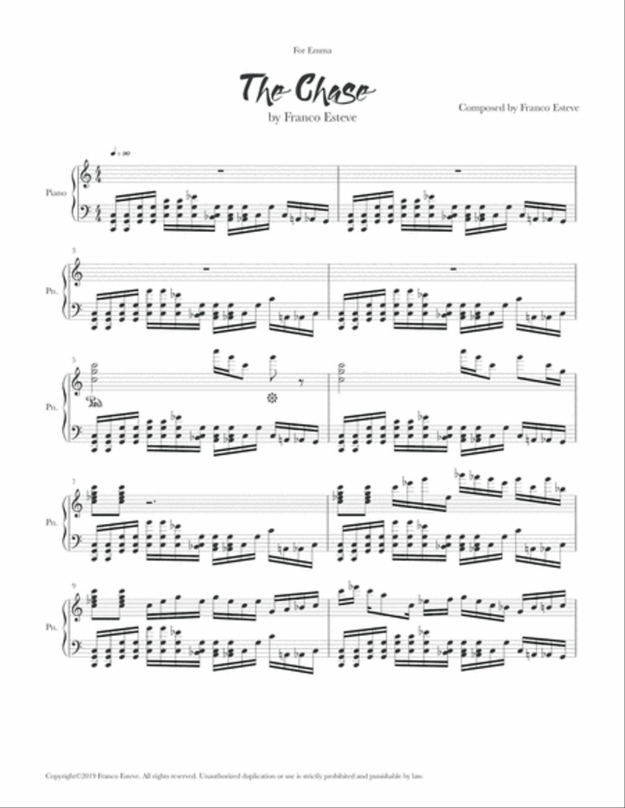 The Chase Piano Solo scores gallery preview page 2