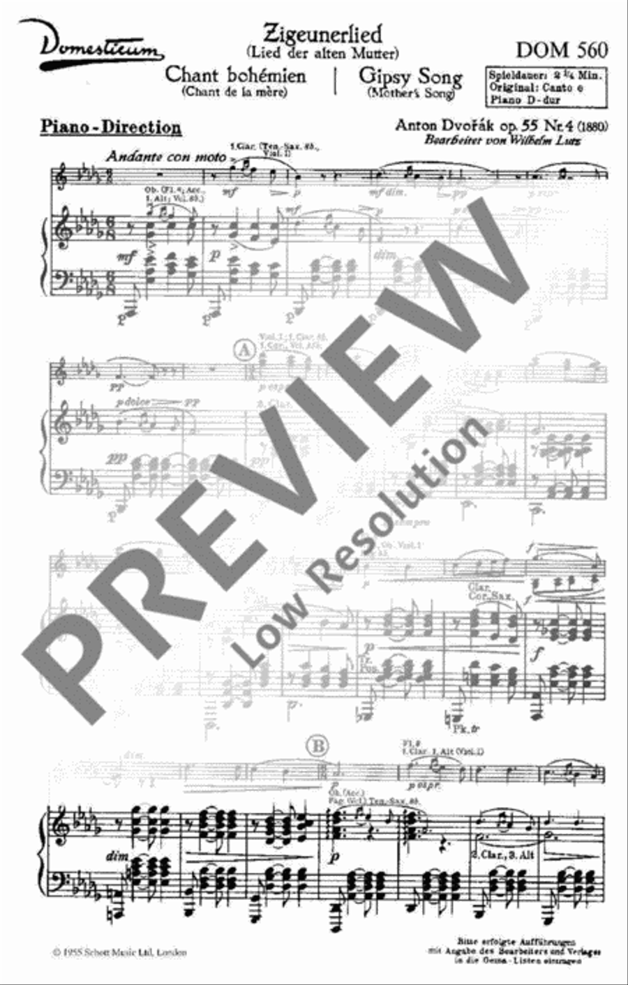 Humoreske / Zigeunerlied Orchestra scores gallery preview page 6