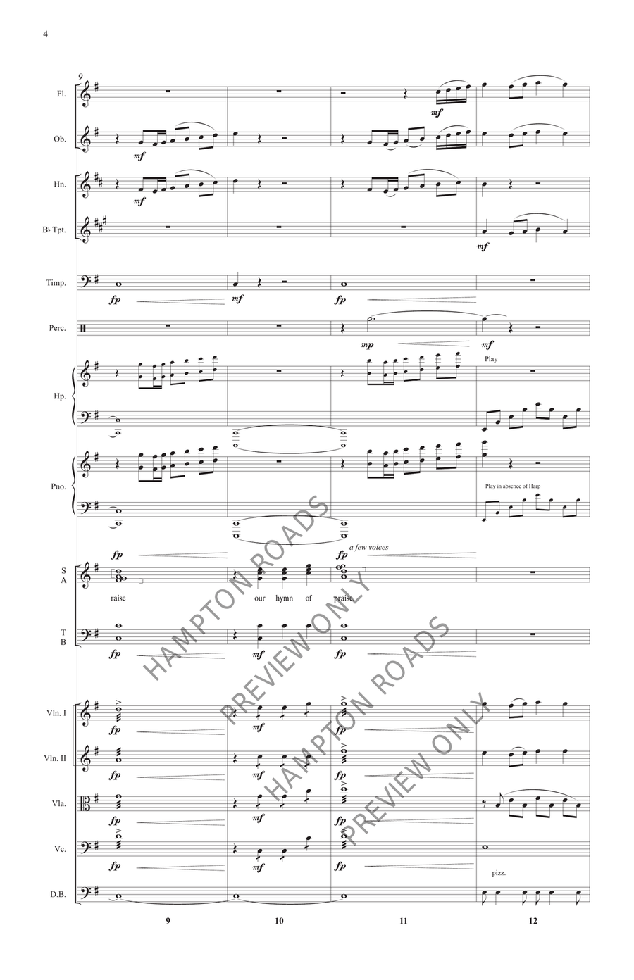 For the Beauty of the Earth (Full Score) Choir scores gallery preview page 5