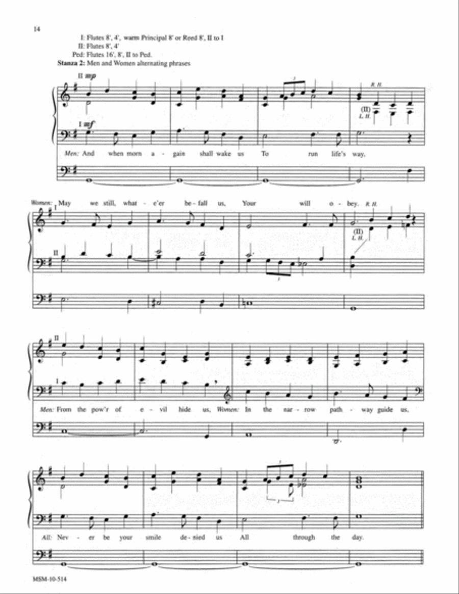 Three Evening Hymns, Set 2 Organ scores gallery preview page 10
