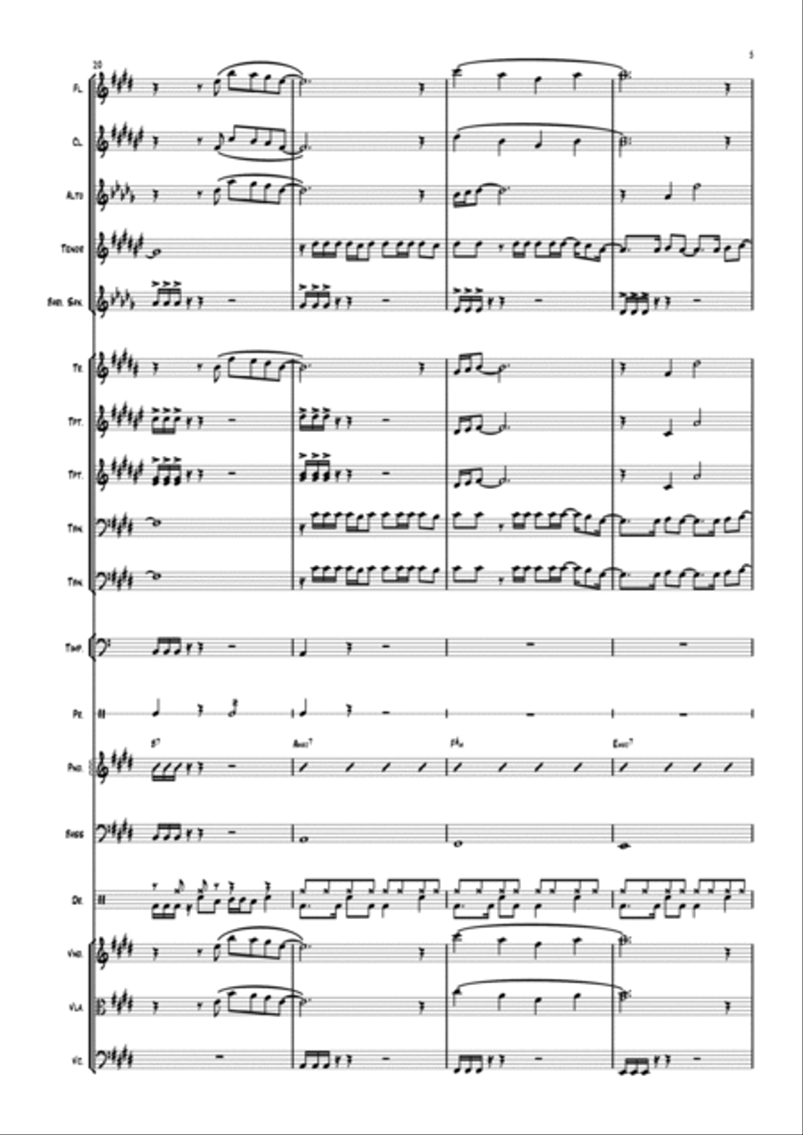 Todavia me Alegrarei Full Orchestra scores gallery preview page 5