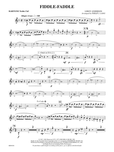 Fiddle-Faddle: Baritone T.C.