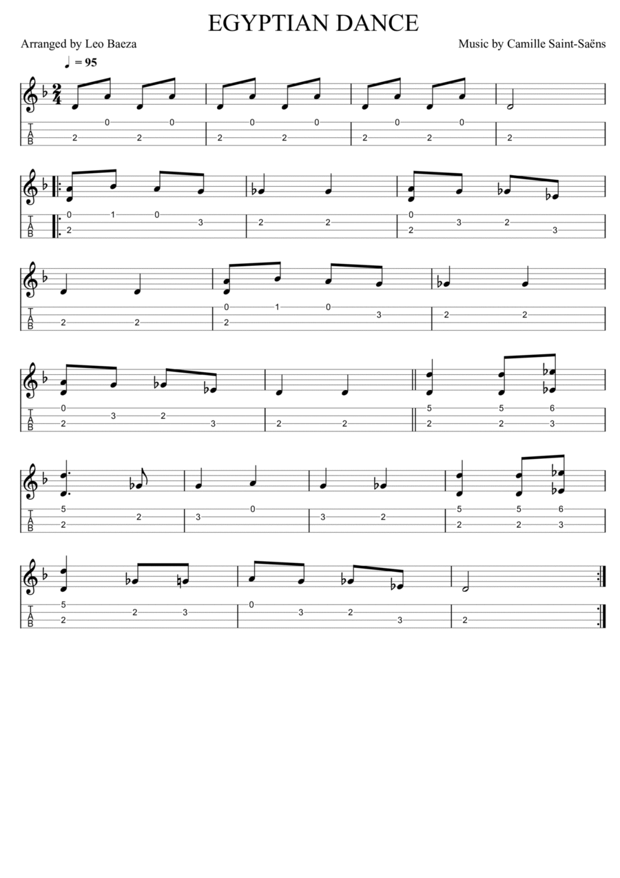 EGYPTIAN DANCE EGYPTIAN DANCE Ukulele scores gallery preview page 1