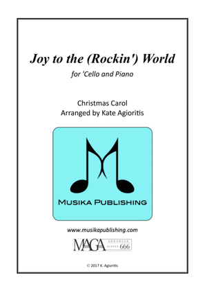 Book cover for Joy to the (Rockin') World - 'Cello and Piano