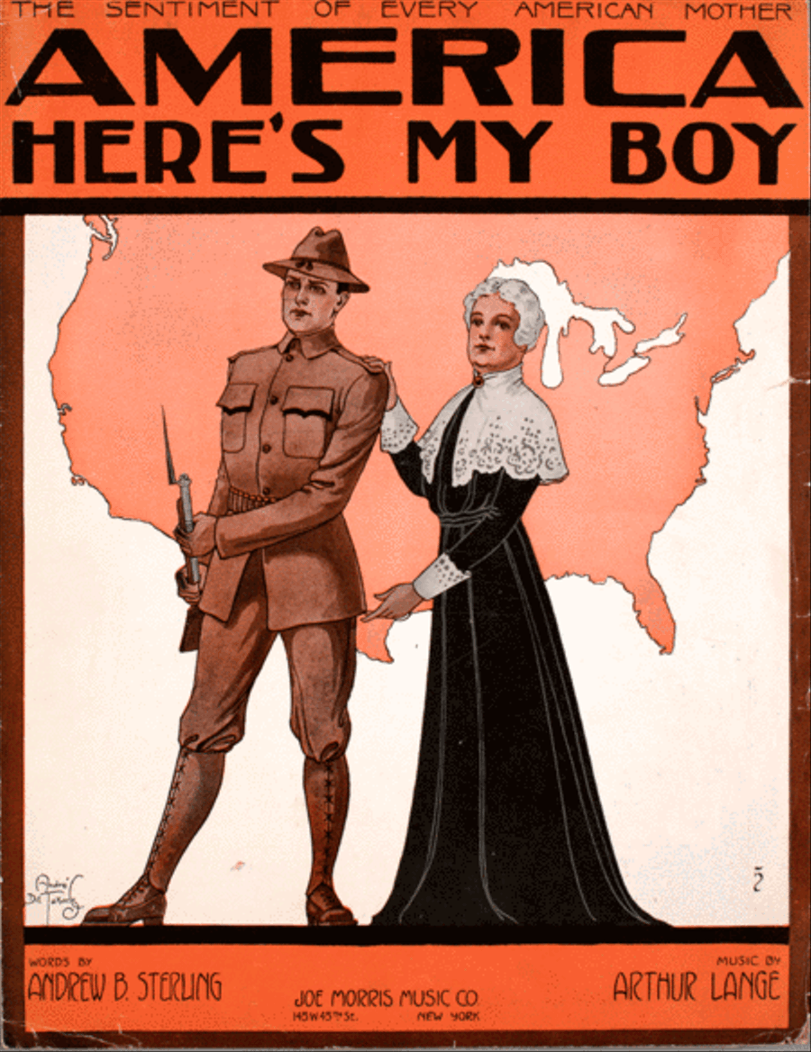 The Sentiment of Every American Mother. America Here's My Boy Voice scores gallery preview page 1
