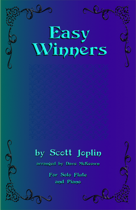 Book cover for The Easy Winners, for Flute and Piano