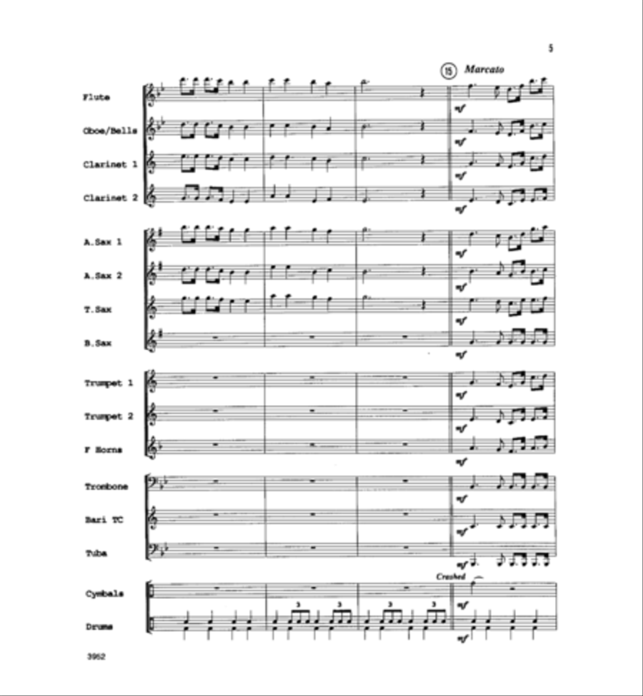 Battle Hymn of the Republic Concert Band scores gallery preview page 4