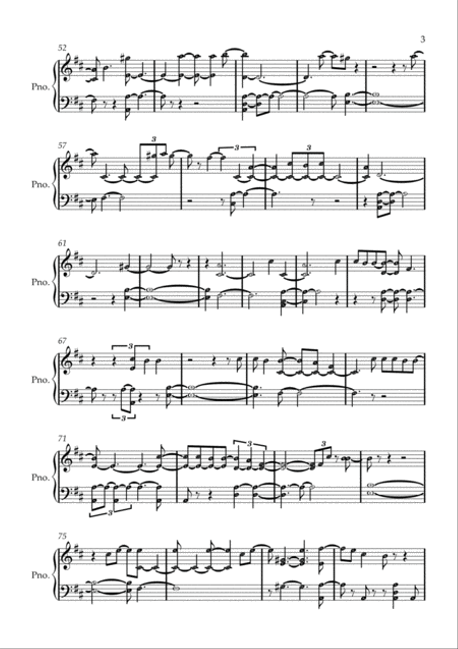 Endless Alleluia Easy Piano scores gallery preview page 3