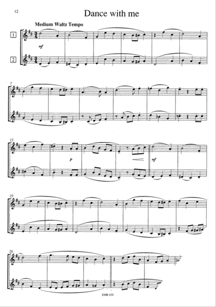 8 Happy Pieces Trombone Duet scores gallery preview page 17