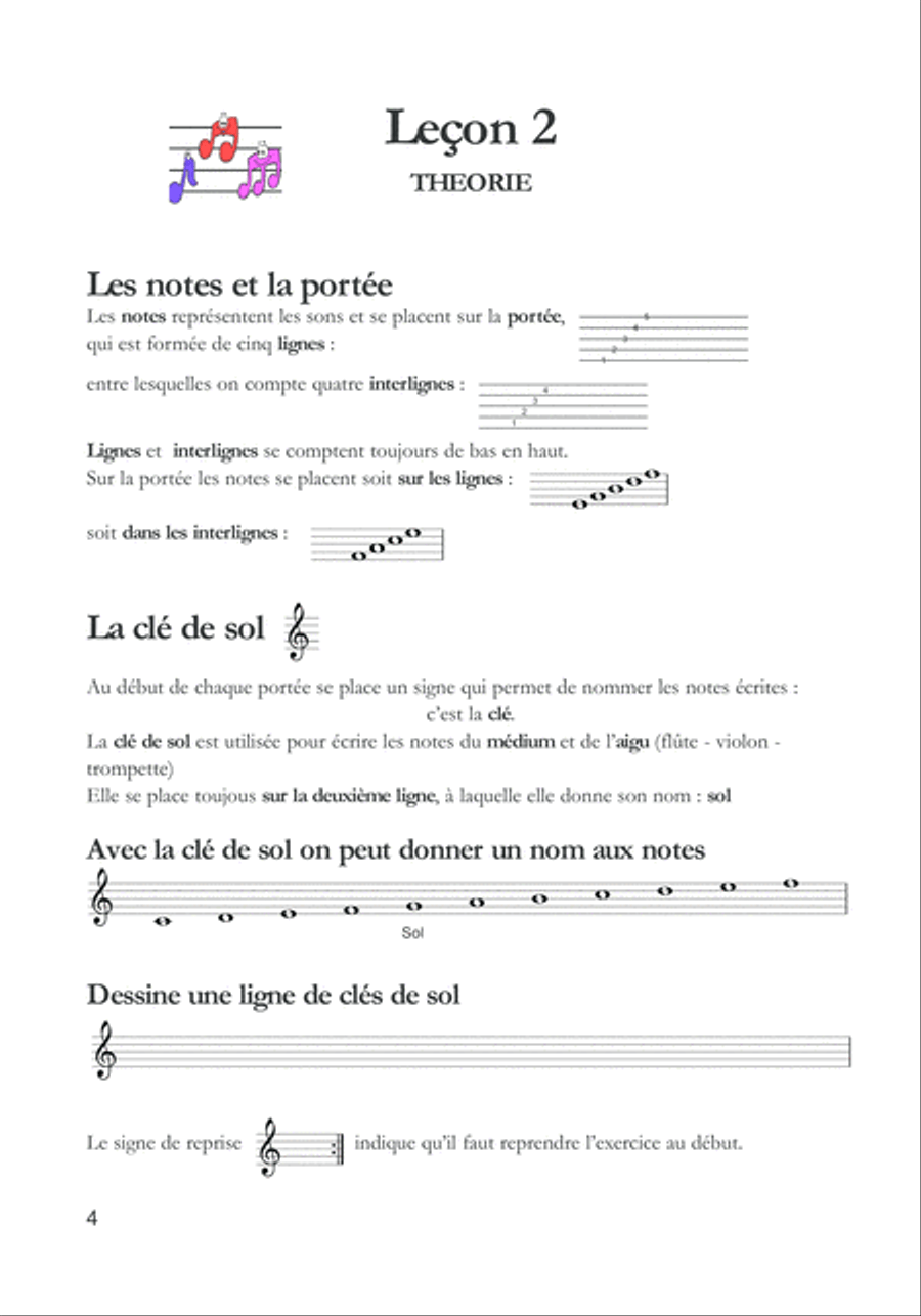 La Formation Musicale Tout Simplement Volume 1 School and Community scores gallery preview page 5