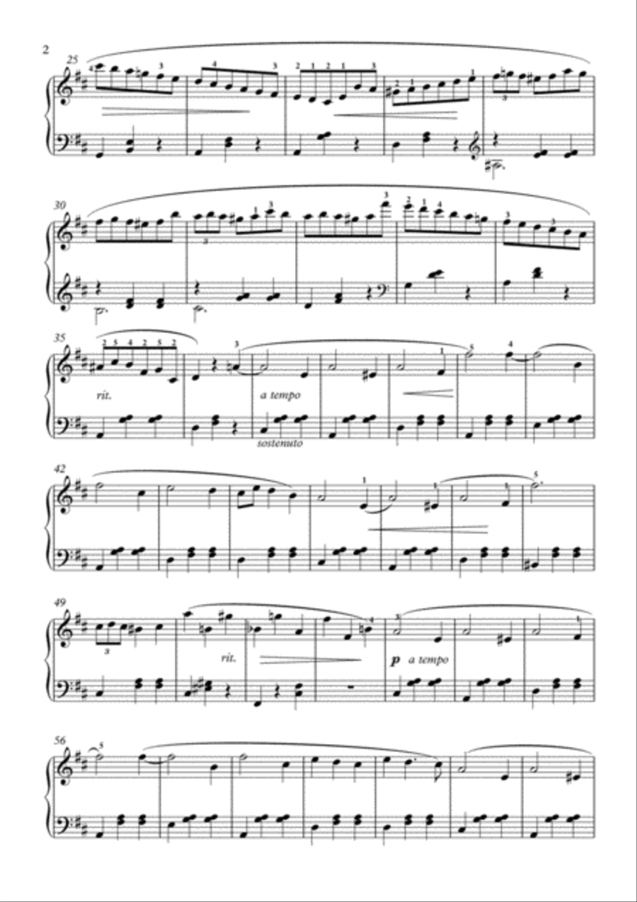 Valse 64-1 minute valse by Chopin for easy piano Easy Piano scores gallery preview page 2