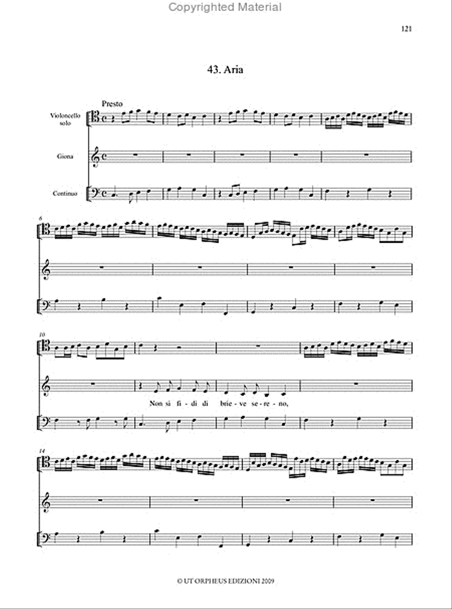 Giona. Oratorio for 5 Voices (SSATB), Strings and Continuo (Modena 1689). Critical Edition SSATB scores gallery preview page 16