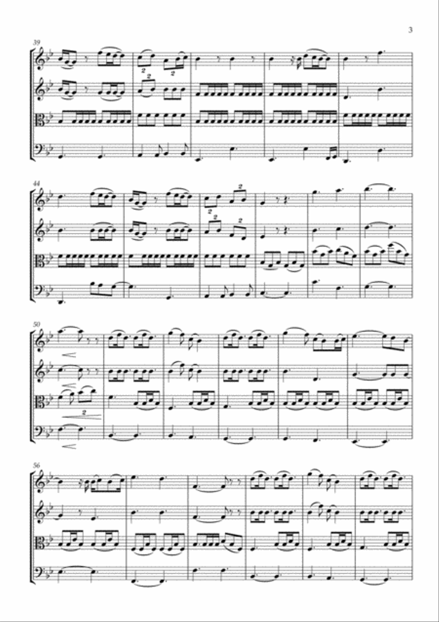 A Thousand Years A Thousand Years String Quartet scores gallery preview page 4